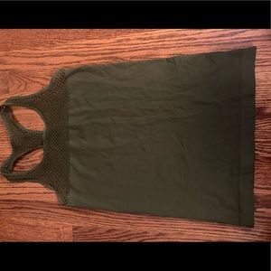 army green athletic tank top